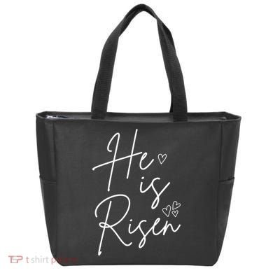 He Is Risen Jesus Easter Heart Tote Bag