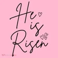 He Is Risen Jesus Easter Heart Doggie Tank thumb 4