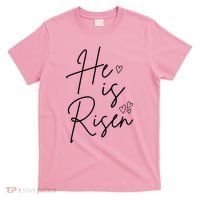 He Is Risen Jesus Easter Heart T-Shirt thumb 0