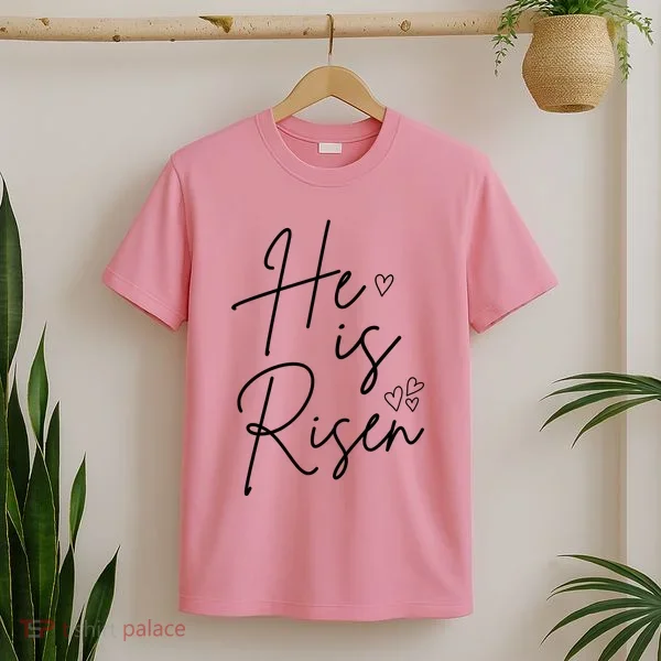 He Is Risen Jesus Easter Heart T-Shirt