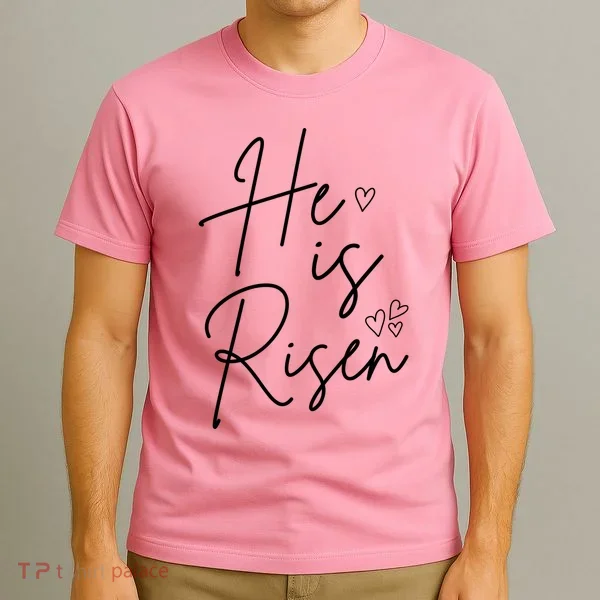 He Is Risen Jesus Easter Heart T-Shirt