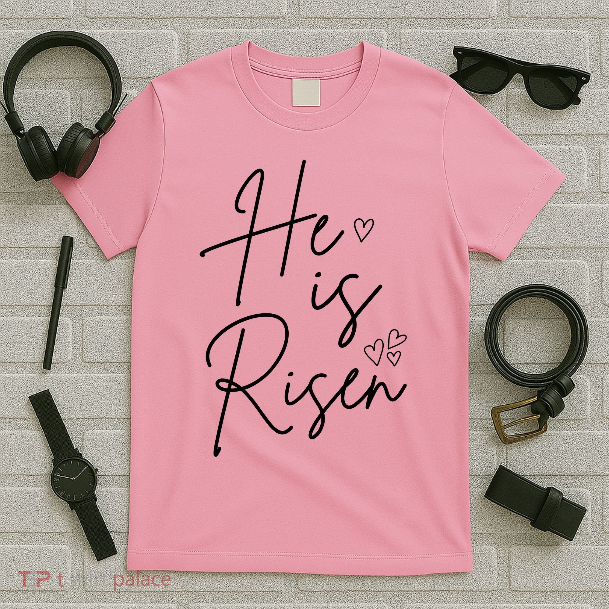 He Is Risen Jesus Easter Heart T-Shirt