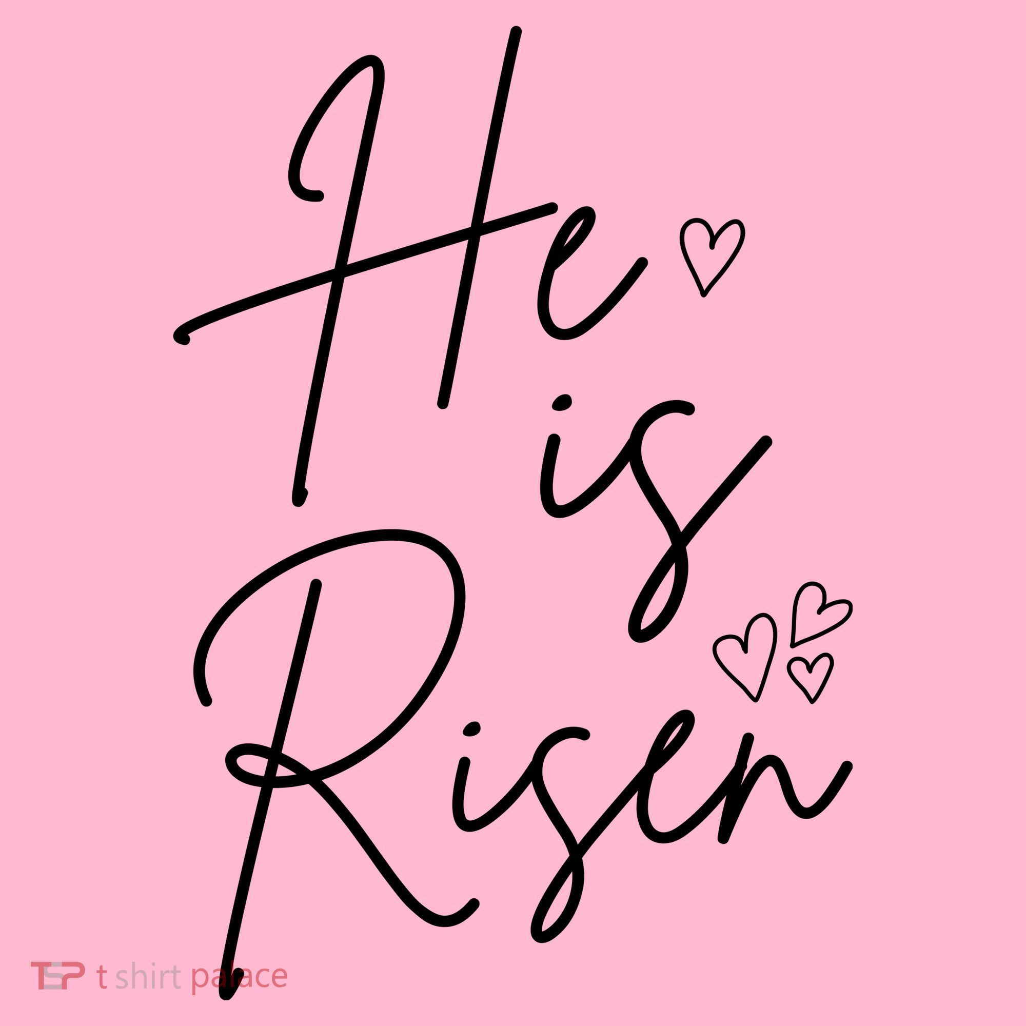 He Is Risen Jesus Easter Heart Women's T-Shirt