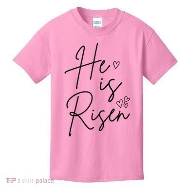 He Is Risen Jesus Easter Heart Kids T-Shirt