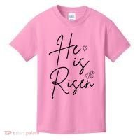 He Is Risen Jesus Easter Heart Kids T-Shirt thumb 0