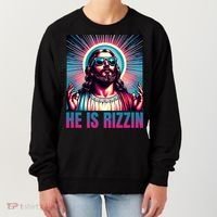 He Is Rizzin Jesus Is Rizzen Women's Sweatshirt thumb 0