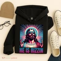 He Is Rizzin Jesus Is Rizzen Hoodie thumb 4