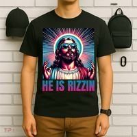 He Is Rizzin Jesus Is Rizzen T-Shirt thumb 6