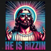 He Is Rizzin Jesus Is Rizzen Women's Hoodie thumb 2