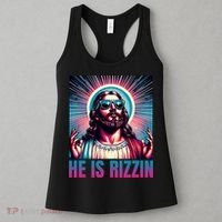 He Is Rizzin Jesus Is Rizzen Women's Tank Top thumb 3