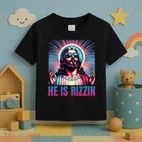 He Is Rizzin Jesus Is Rizzen Toddler T-Shirt thumb 3
