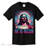He Is Rizzin Jesus Is Rizzen Kids T-Shirt thumb 0
