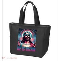 He Is Rizzin Jesus Is Rizzen Tote Bag thumb 3