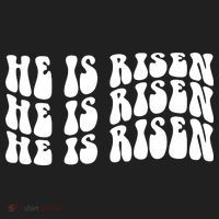 He Is Risen Jesus Retro Groovy Easter Tumbler thumb 3
