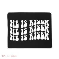 He Is Risen Jesus Retro Groovy Easter Mousepad thumb 0