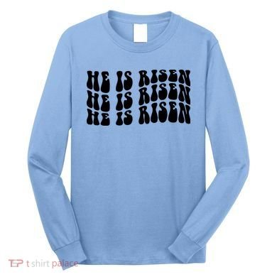 He Is Risen Jesus Retro Groovy Easter Long Sleeve Shirt