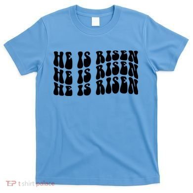 He Is Risen Jesus Retro Groovy Easter T-Shirt