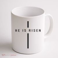 He Is Risen Jesus For Christians Easter Coffee Mug thumb 1