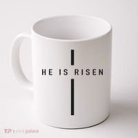 He Is Risen Jesus For Christians Easter Coffee Mug thumb 0