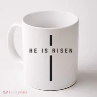 He Is Risen Jesus For Christians Easter Coffee Mug thumb 0