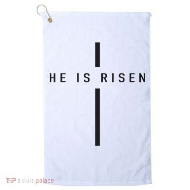 He Is Risen Jesus For Christians Easter Golf Towel
