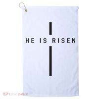 He Is Risen Jesus For Christians Easter Golf Towel thumb 0