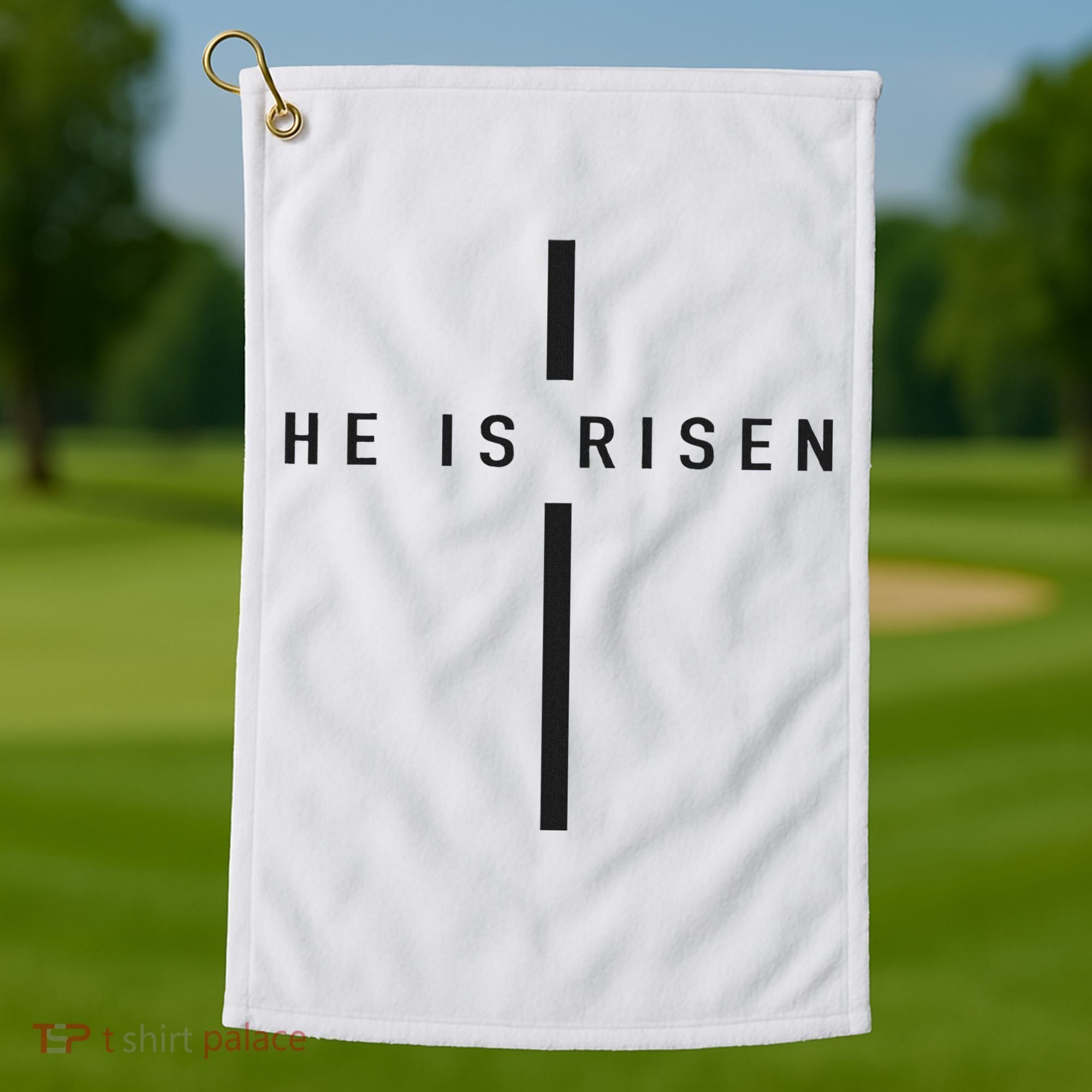 He Is Risen Jesus For Christians Easter Golf Towel
