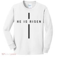 He Is Risen Jesus For Christians Easter Kids Long Sleeve Shirt thumb 0