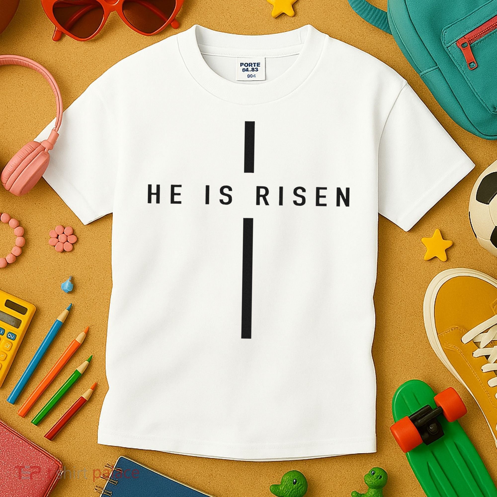 He Is Risen Jesus For Christians Easter Kids T-Shirt