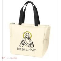 He Is Rizzin Funny Christian Religious Easter Sunday Tote Bag thumb 3