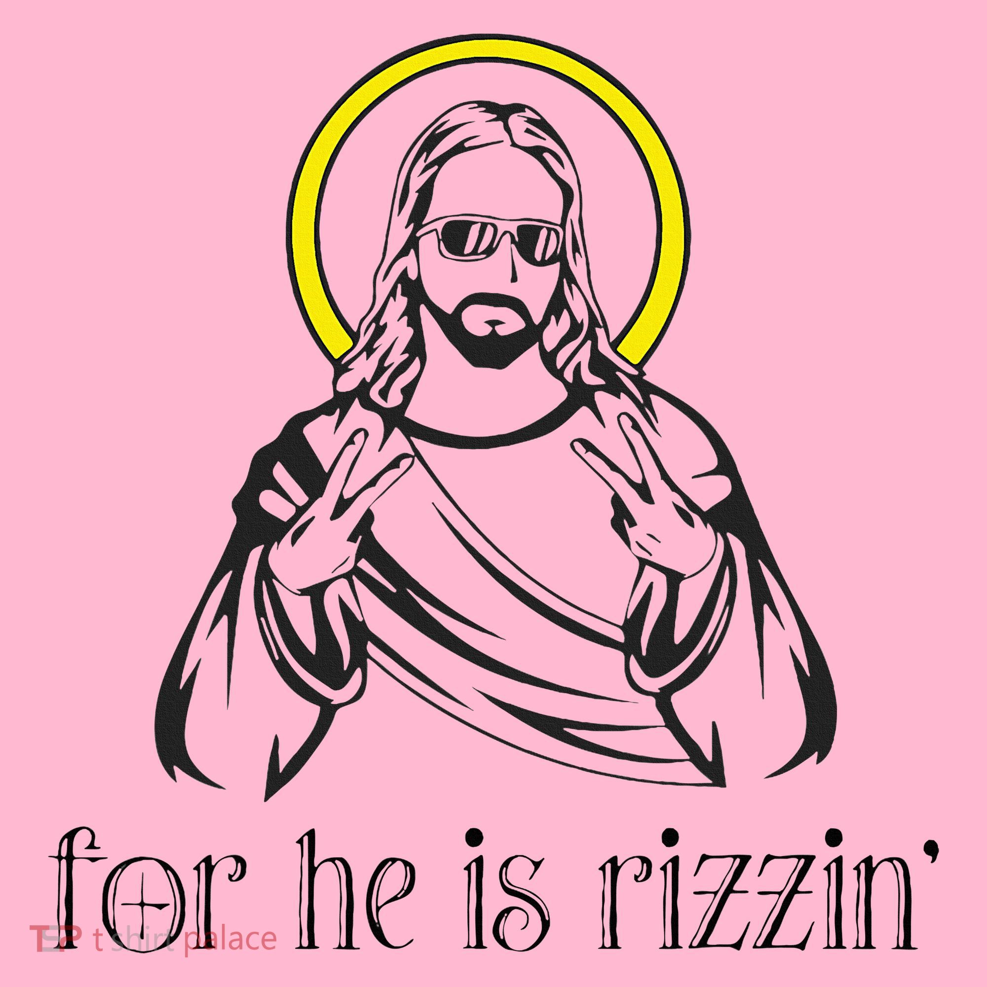 He Is Rizzin Funny Christian Religious Easter Sunday Coaster