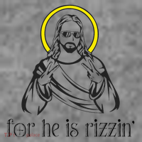 He Is Rizzin Funny Christian Religious Easter Sunday Toddler Hoodie thumb 2