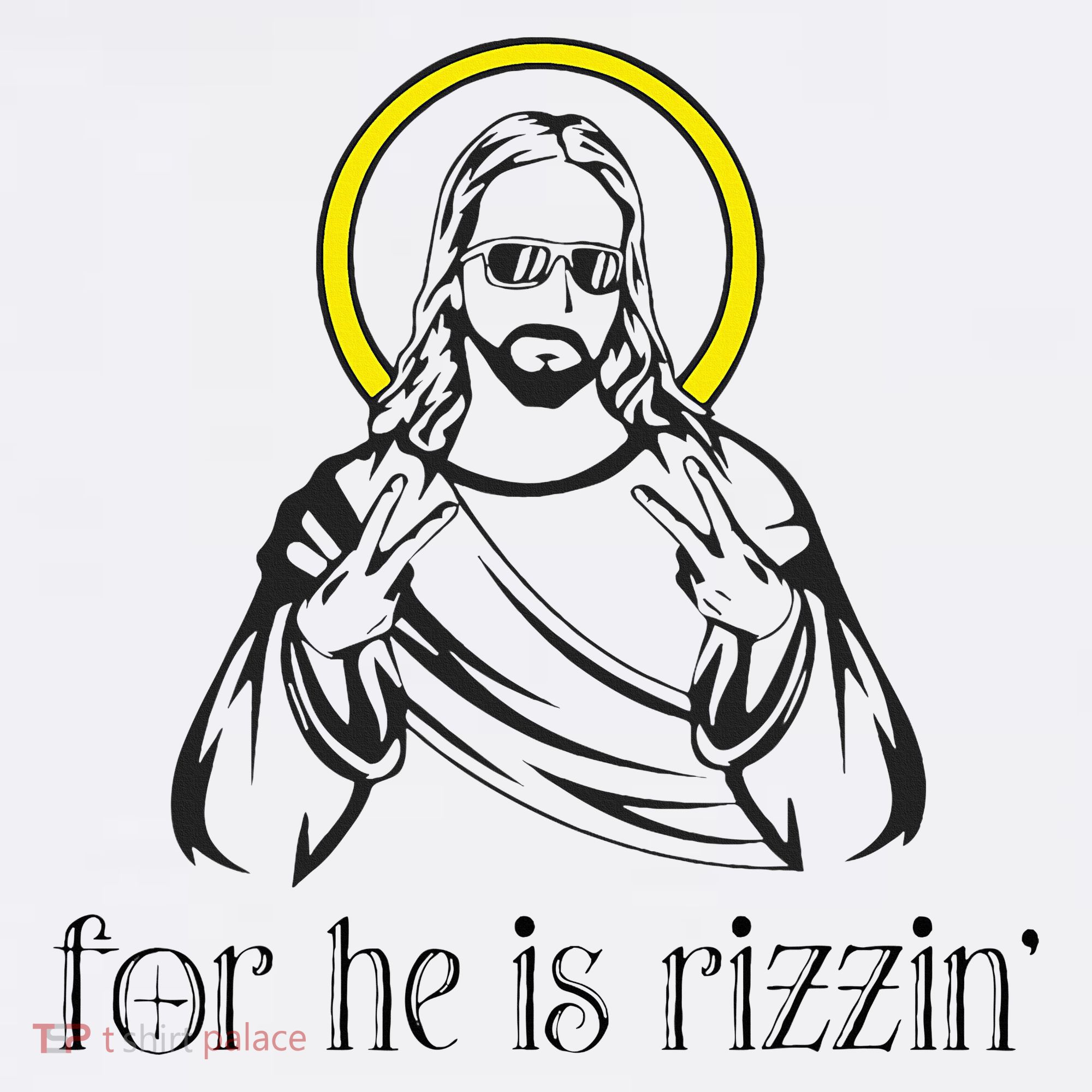 He Is Rizzin Funny Christian Religious Easter Sunday Mousepad