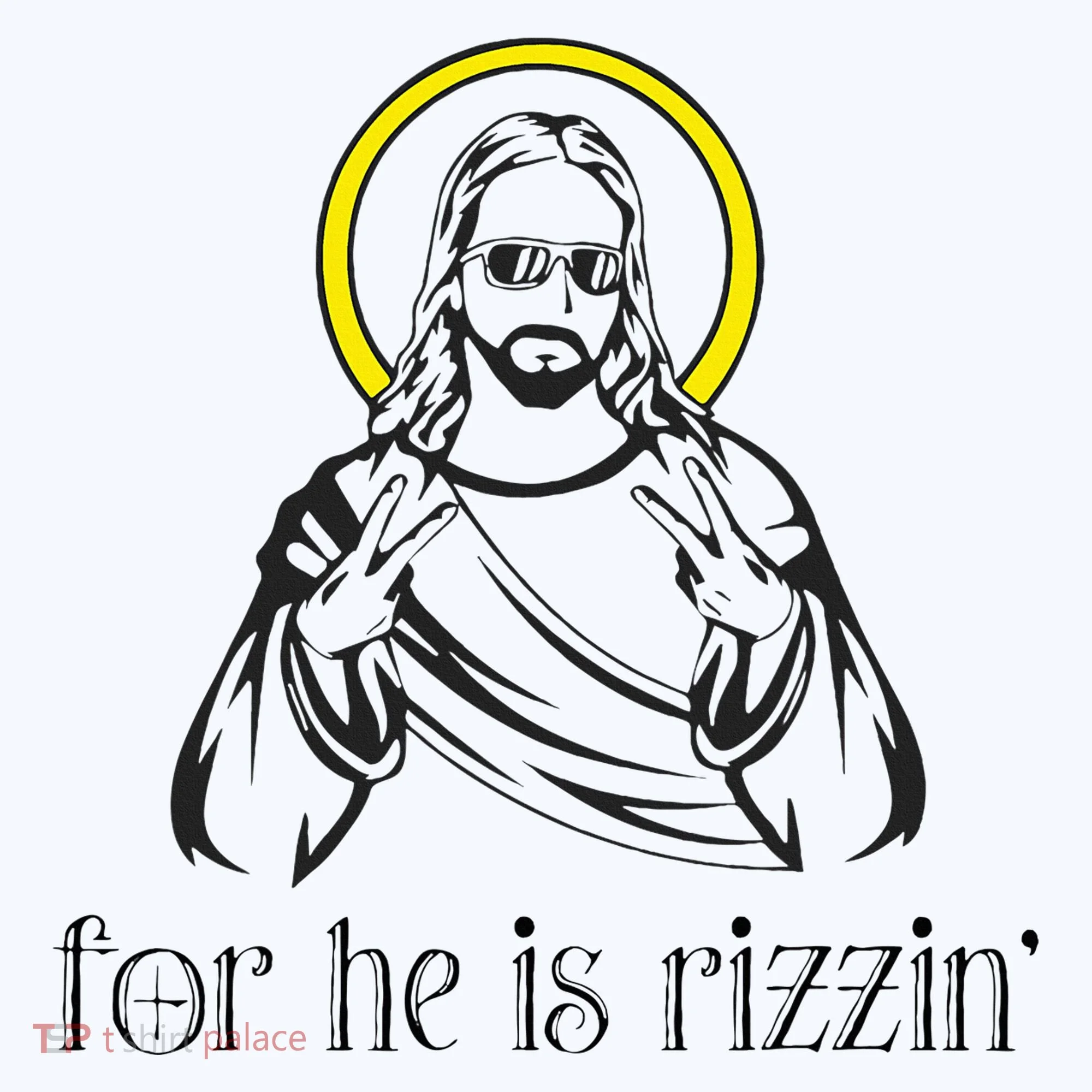 He Is Rizzin Funny Christian Religious Easter Sunday Ornament