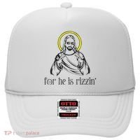 He Is Rizzin Funny Christian Religious Easter Sunday Hat thumb 0
