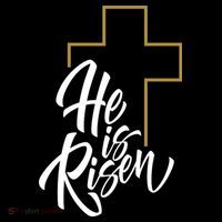 He Is Risen Easter Cross Christian Toddler Hoodie thumb 2