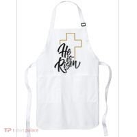 He Is Risen Easter Cross Christian Apron thumb 0