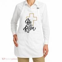 He Is Risen Easter Cross Christian Apron thumb 2