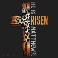 He Is Risen Cross Jesus Religious Christian Faith Easter Beanie thumb 2