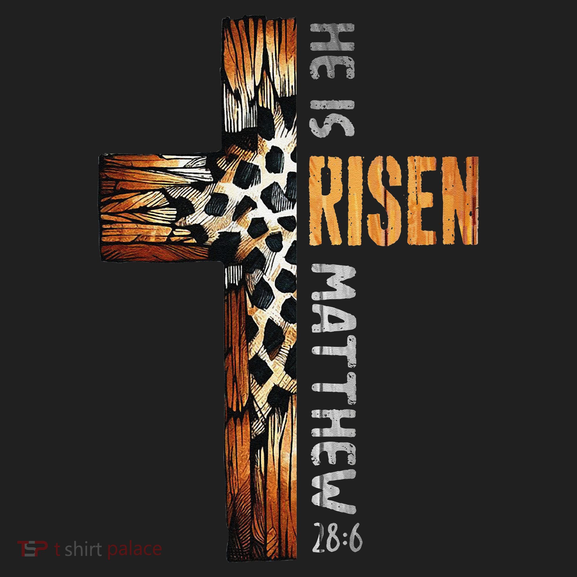 He Is Risen Cross Jesus Religious Christian Faith Easter Beanie