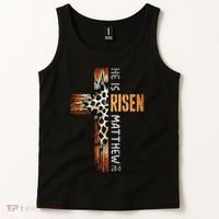 He Is Risen Cross Jesus Religious Christian Faith Easter Tank Top thumb 2