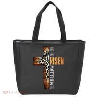 He Is Risen Cross Jesus Religious Christian Faith Easter Tote Bag thumb 0