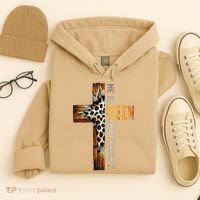 He Is Risen Cross Jesus Religious Christian Faith Easter Hoodie thumb 4