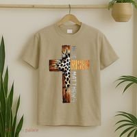 He Is Risen Cross Jesus Religious Christian Faith Easter T-Shirt thumb 2