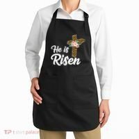 He Is Risen Jesus Christ Easter Cross Apron thumb 2