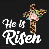 He Is Risen Jesus Christ Easter Cross Bucket Hat thumb 4