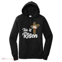 He Is Risen Jesus Christ Easter Cross Women's Hoodie thumb 0