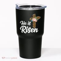 He Is Risen Jesus Christ Easter Cross Tumbler thumb 0