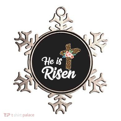He Is Risen Jesus Christ Easter Cross Ornament