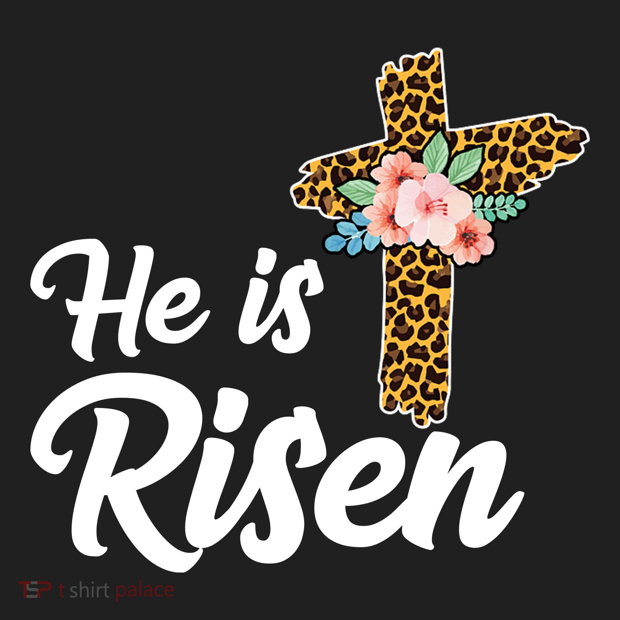 He Is Risen Jesus Christ Easter Cross Golf Towel